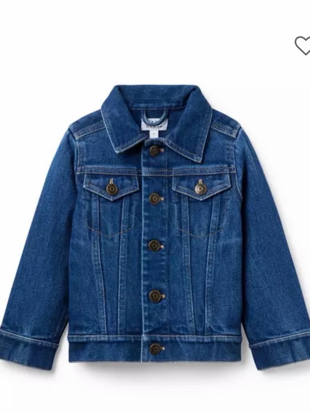 Janie and Jack Classic Blue Kids Denim Jacket size 3